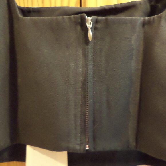 COS Bralette Mid-Drift Great Colors - Linen/Lyocell Zip Back - Size 12 NWT $120 - Picture 7 of 8